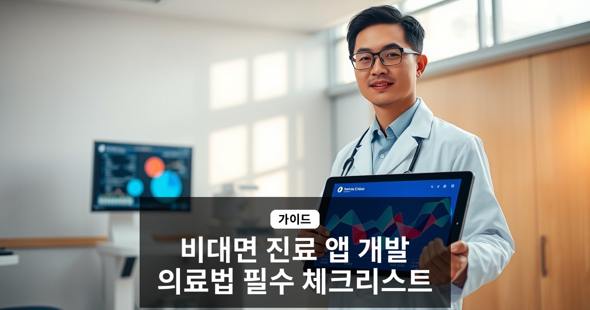 비대면 진료 앱 개발 가이드 2026: 의료법 규정과 필수 기술 구현 포인트